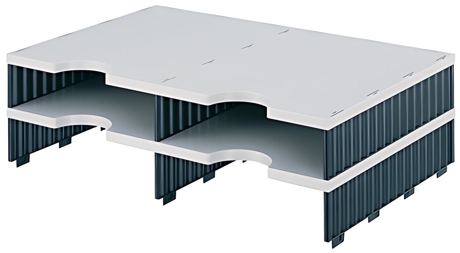 styro Module d'extension styrodoc duo, 4 compartiments,