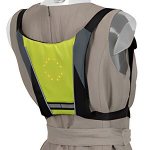 dufco sport Gilet cycliste à signalisation LED, vert clair