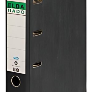 ELBA classeur double mécanisme rado, largeur dos: 75 mm,noir