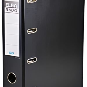 ELBA classeur double rado plast, largeur de dos 75 mm, noir