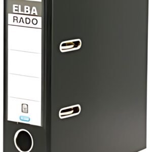 ELBA classeur rado plast, format A5 haut, dos: 75 mm, noir