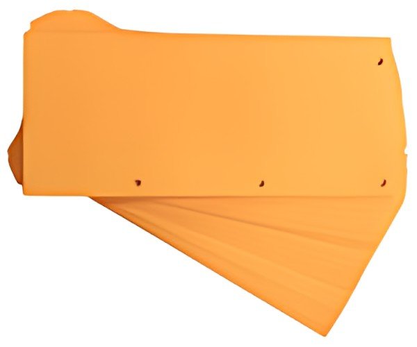 Oxford Intercalaires Duo, en carton, 240 x 105 mm, orange