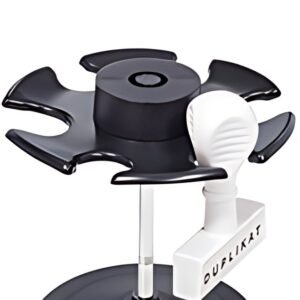WEDO Porte-timbres, pour 6 timbres, rond, noir