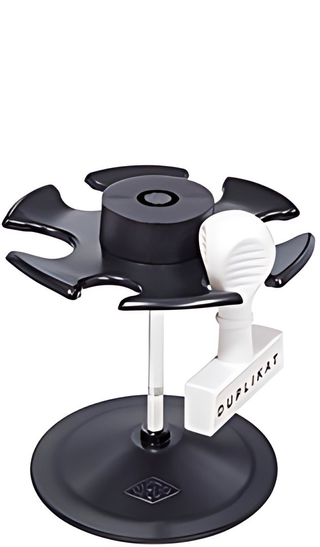 WEDO Porte-timbres, pour 6 timbres, rond, noir