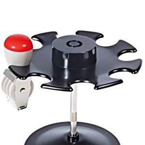 WEDO Porte-timbres, pour 8 timbrres, rond, noir