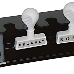 WEDO Porte-timbres, pour 4 timbres, droit, noir