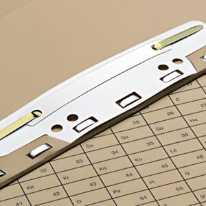 ELBA reliure à lamelles pour archivage, en PVC, blanc