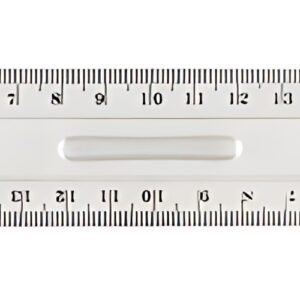 Wonday Règle plate, 200 mm, en plastique, avec poignée