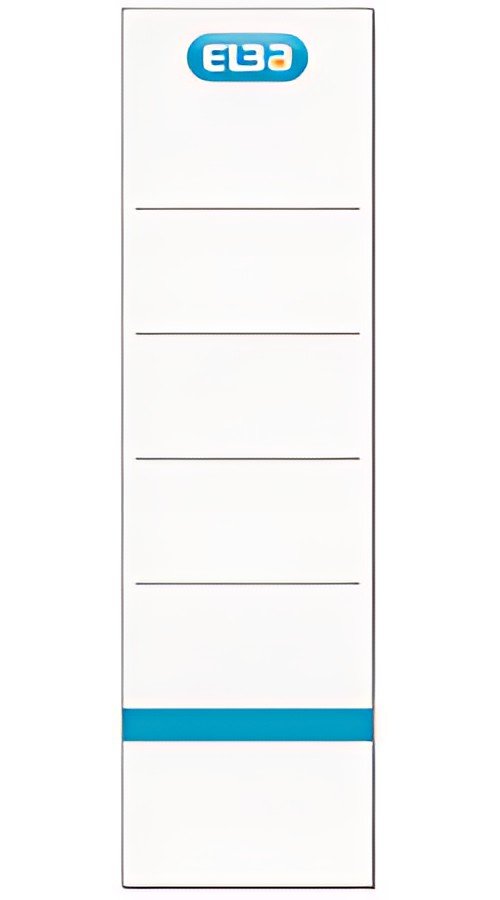 ELBA Etiquette de dos pour classeur, court/large, blanc