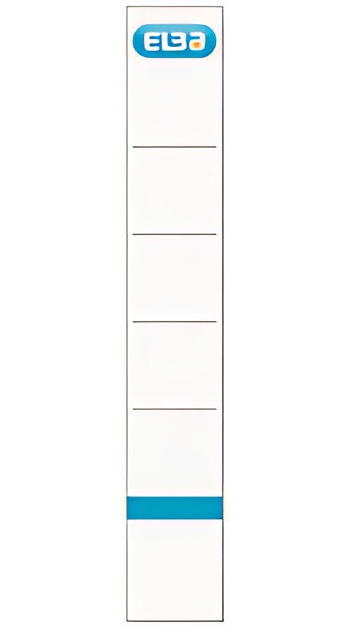 ELBA Etiquette de dos pour classeur, court/étroit, blanc