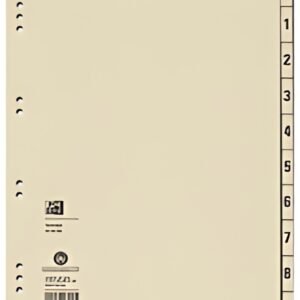 Oxford Intercalaires, 240 x 300 mm, imprimé 2 faces, chamois