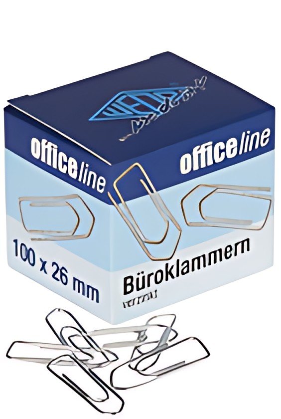 WEDO Trombones, zingué brillant, 26 mm, petit paquet