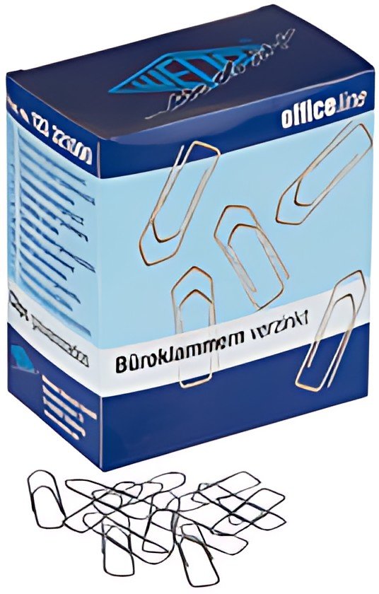 WEDO Trombones, zingué brillant, 26 mm, grand paquet