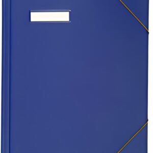 ELBA Chemise à courrier A4 en PVC, avec élastiques, bleu