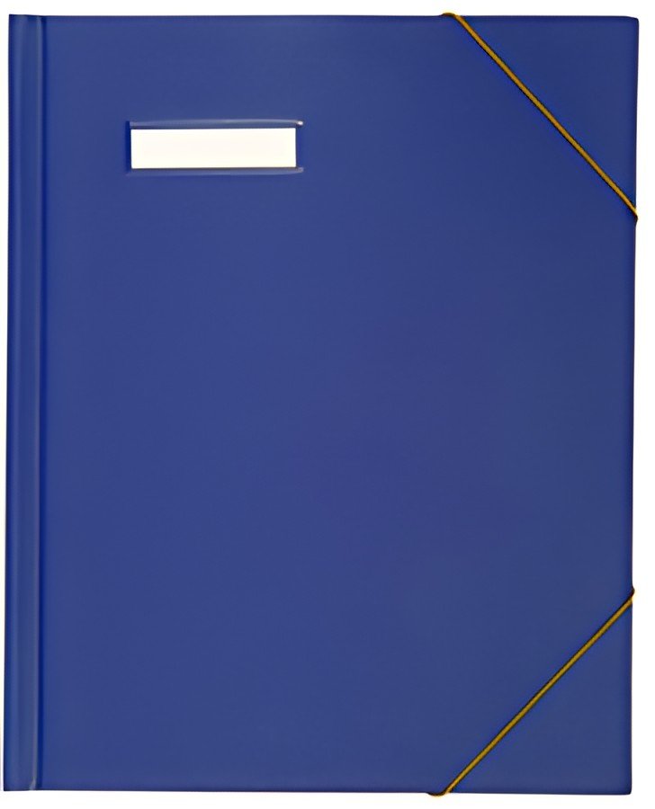 ELBA Chemise à courrier A4 en PVC, avec élastiques, bleu