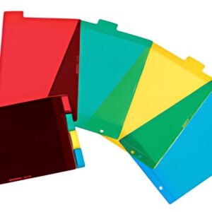 Oxford Intercalaires en plastique, uni, PVC, A5, 4 touches