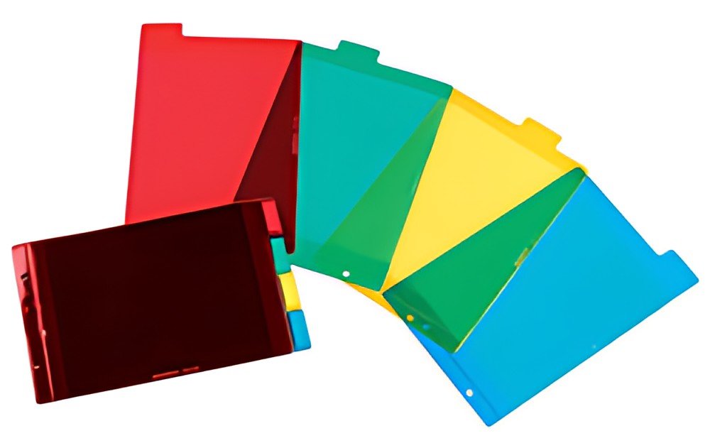 Oxford Intercalaires en plastique, uni, PVC, A5, 4 touches