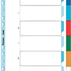 Oxford Intercalaires en plastique, uni, A4, 6 touches