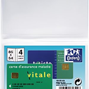 Oxford Etui pour 4 cartes de crédit, 0,20 mm, PVC