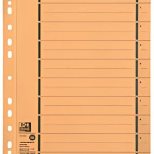 Oxford Intercalaire avec perforation, A4 extra large, jaune