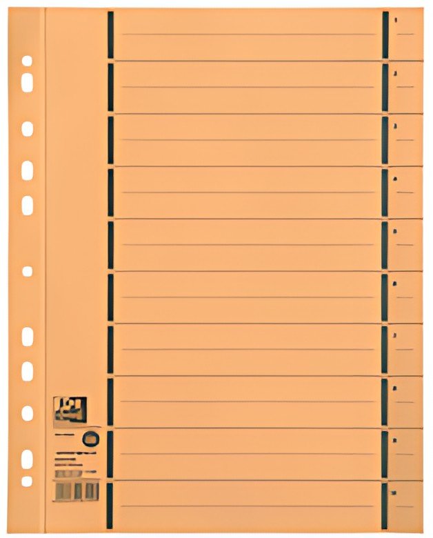 Oxford Intercalaire avec perforation, A4 extra large, jaune