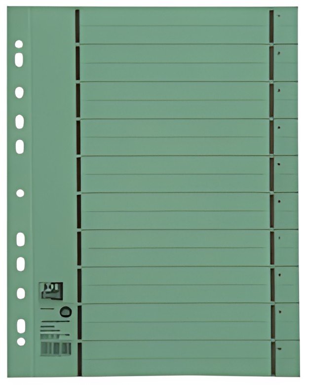 Oxford Intercalaire avec perforation, A4 extra large, vert