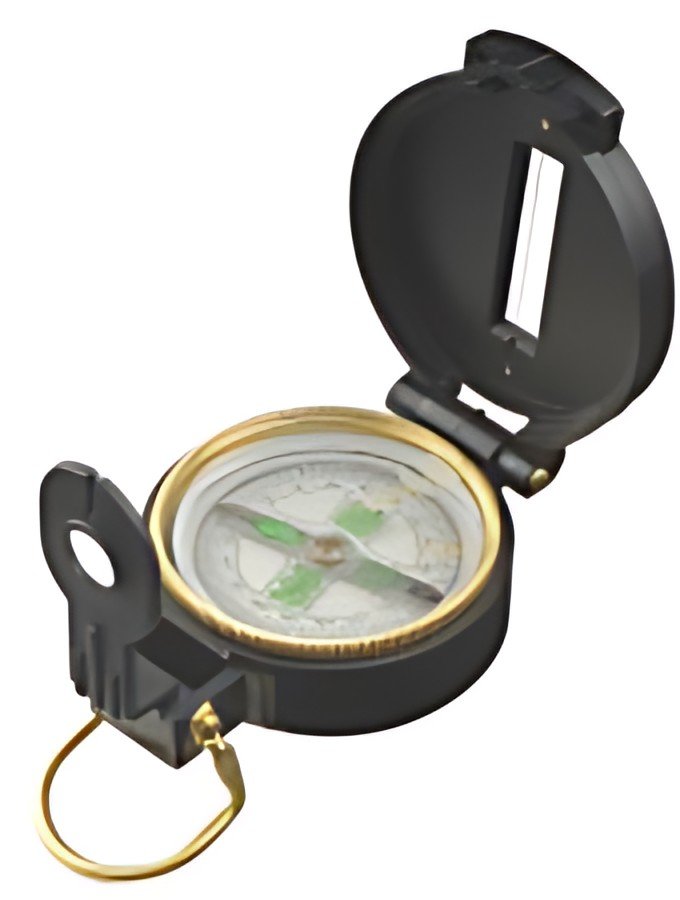 JPC Boussole de randonnée, diamètre: 54 mm, avec couvercle
