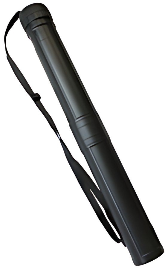 Wonday Tube à dessin, télescopique, en plastique, noir
