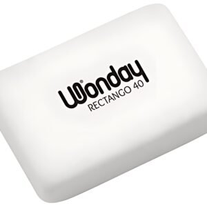 Wonday Gomme en plastique RECTANGO 40, blanc