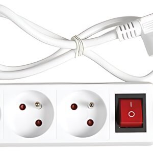 Wonday Prolongateur multiprise, 3 prises, blanc