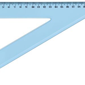 Wonday Equerre incassable, 60 degrés, 210 mm, bleu