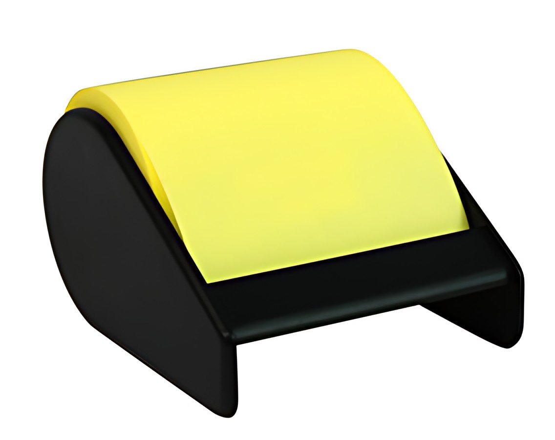 Wonday Notes adhésives en rouleau, 10 m x 60 mm, jaune fluo