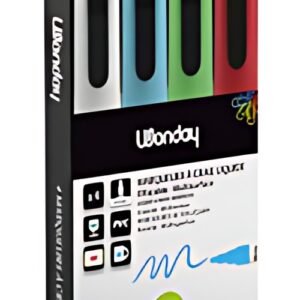 Wonday Marqueur craie, pointe ogive, set de 4 "CLASSIQUE"