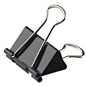 Wonday Pince double clip, (L)19 mm, écartement 6 mm, noir