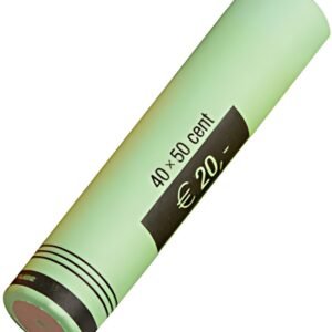 RESKAL Tube à monnaie pour pièce Euro, papier, 50 x 0,05 EUR