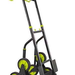 Wonday Diable d'escalier en tube d'acier, 2x 3 roues