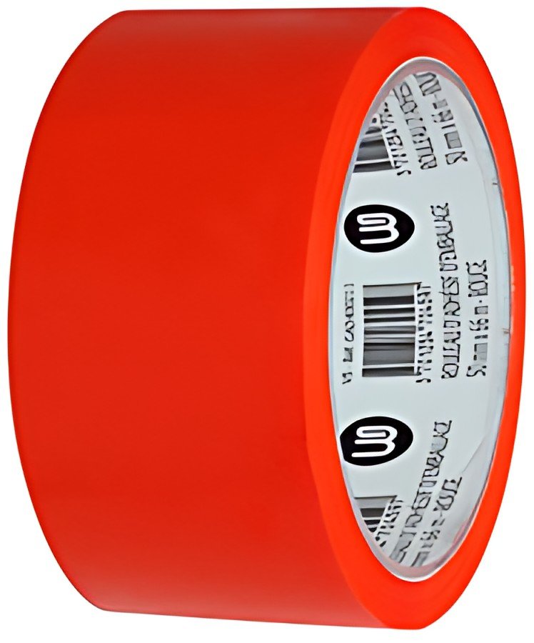 Wonday Ruban adhésif d'emballage, en PP, 50 mm x 66 m, rouge