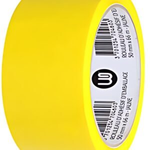 Wonday Ruban adhésif d'emballage, en PP, 50 mm x 66 m, jaune