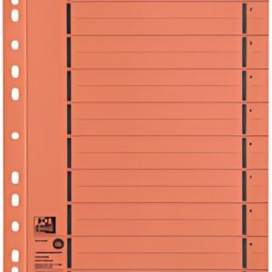 Oxford Intercalaire avec perforation, A4 extra large, orange