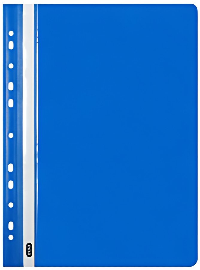 Oxford Chemise de rangement à lamelle, A4, PP, bleu