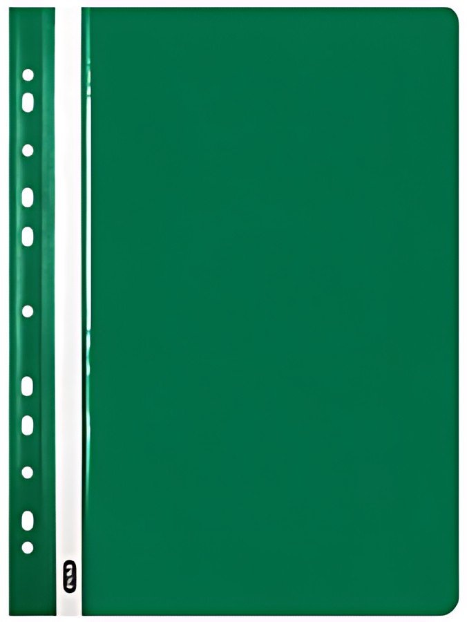 Oxford Chemise de rangement à lamelle, A4, PP, vert