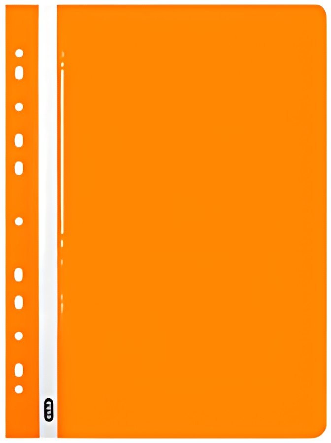Oxford Chemise de rangement à lamelle, A4, PP, orange