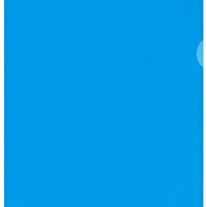 Oxford Pochettes coin Premium, A4, PVC, transparent, bleu