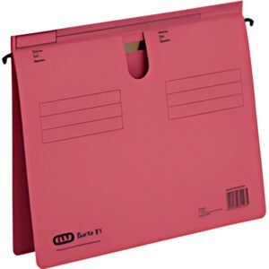 Dossier suspendu ELBA type 81, pli à languette saillant, rouge