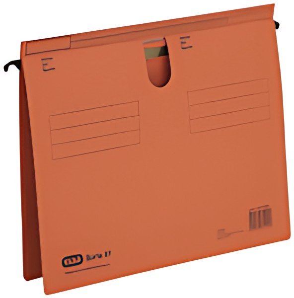 Dossier suspendu ELBA type 81, pli à languette saillant, orange