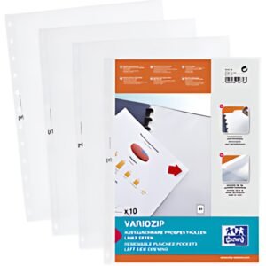 Oxford Pochette perforée vario-zipp manageMe!, A4