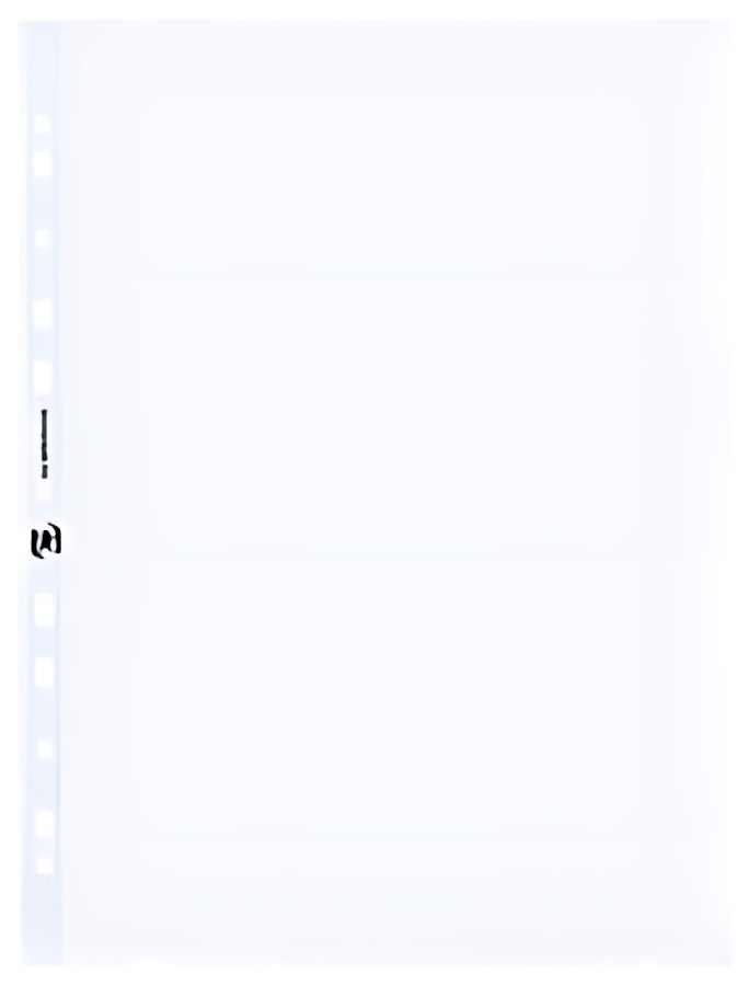 Oxford Pochette perforée, A4, PP, 0,06 mm, transparent