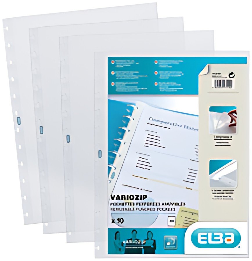 Oxford Pochettes pour protège-documents Vario-Zipp, A4