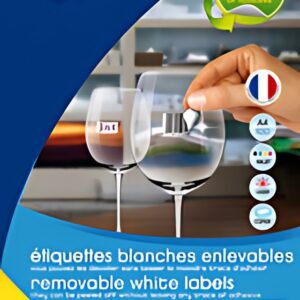 agipa Etiquette universelle, 70 x 37 mm, blanc