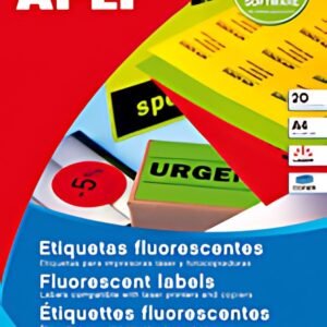 APLI Etiquette d'adresse, 99,1 x 67,7 mm, jaune fluo